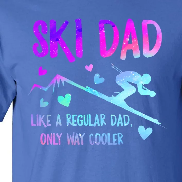 Ski Dad Skiing Daddy Papa Grandpa Cool Snowboarding Father Gift Tall T-Shirt