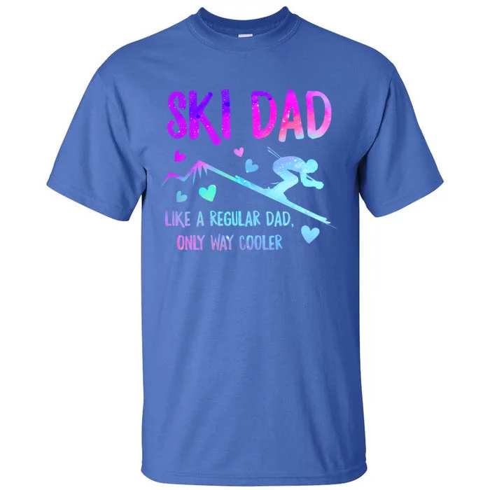 Ski Dad Skiing Daddy Papa Grandpa Cool Snowboarding Father Gift Tall T-Shirt