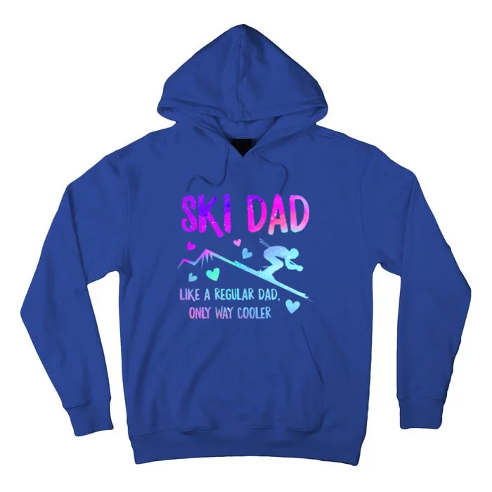 Ski Dad Skiing Daddy Papa Grandpa Cool Snowboarding Father Gift Tall Hoodie