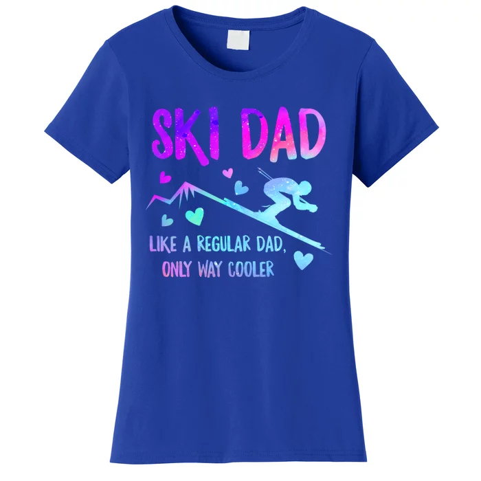 Ski Dad Skiing Daddy Papa Grandpa Cool Snowboarding Father Gift Women's T-Shirt