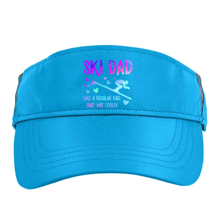 Ski Dad Skiing Daddy Papa Grandpa Cool Snowboarding Father Gift Adult Drive Performance Visor