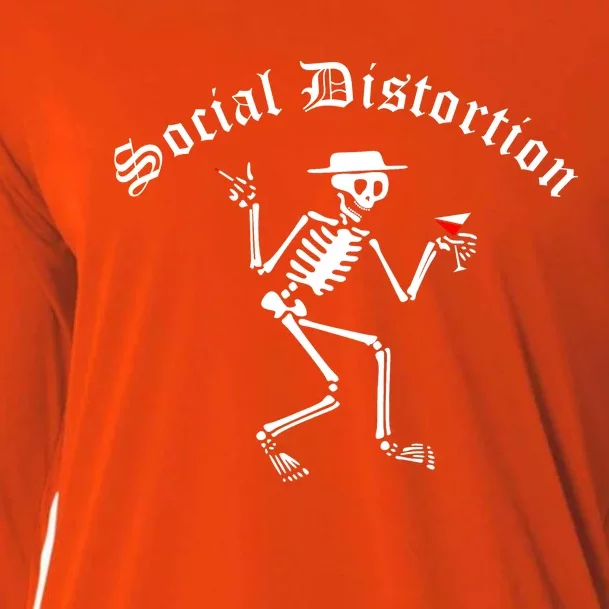 Social Distortion Skeleton Cooling Performance Long Sleeve Crew