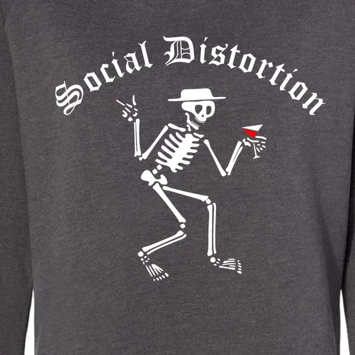 Social Distortion Skeleton Womens California Wash Sweatshirt