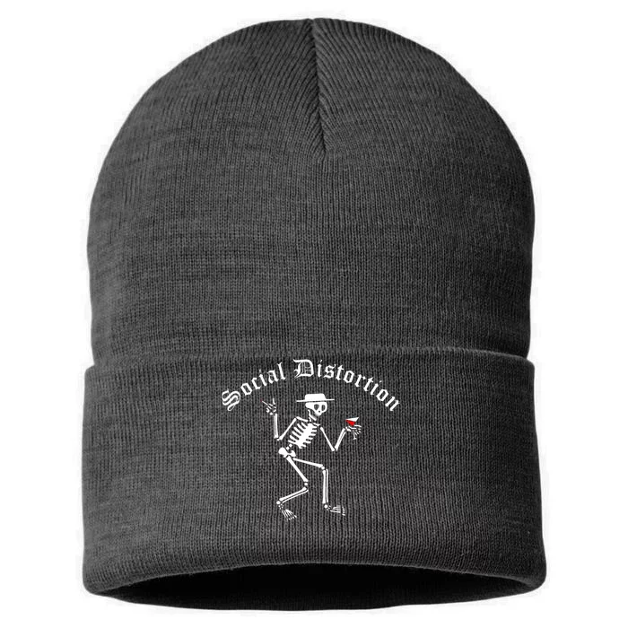 Social Distortion Skeleton Sustainable Knit Beanie