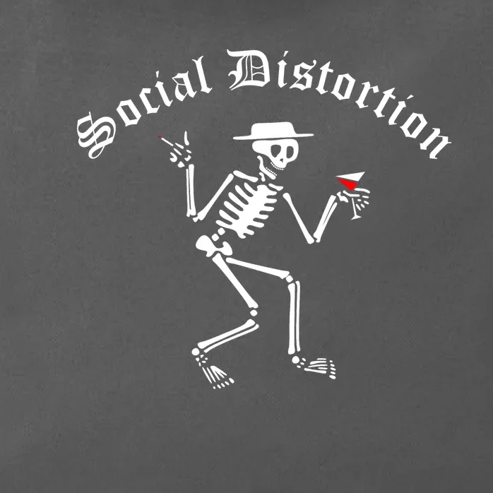 Social Distortion Skeleton Zip Tote Bag