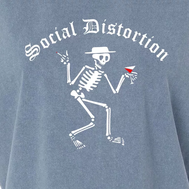 Social Distortion Skeleton Garment-Dyed Women's Muscle Tee