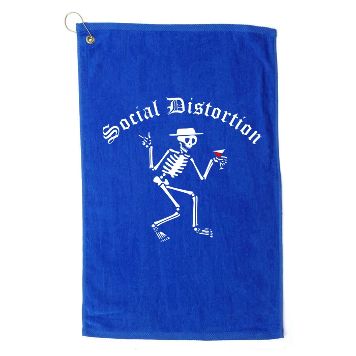 Social Distortion Skeleton Platinum Collection Golf Towel