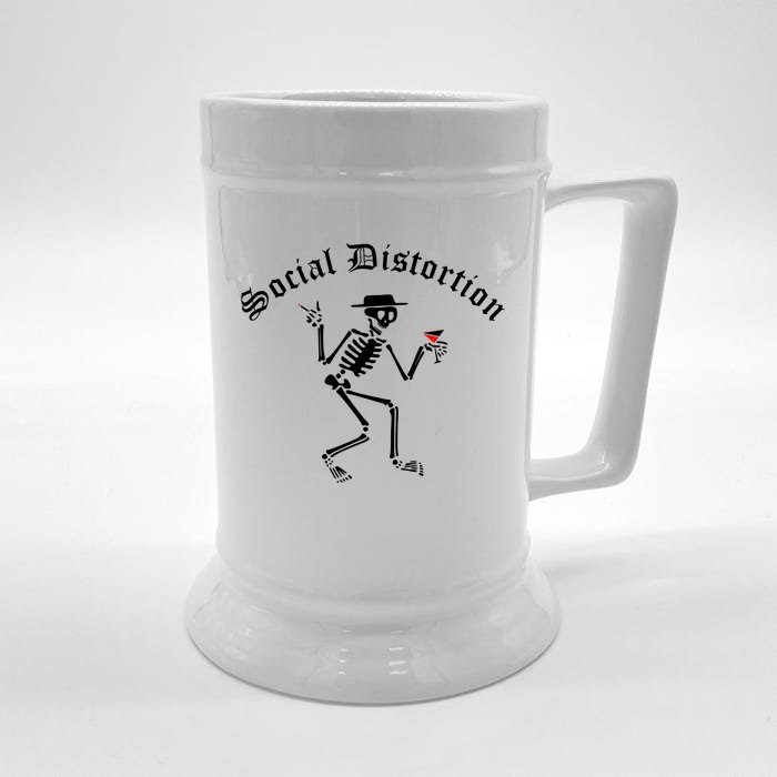 Social Distortion Skeleton Front & Back Beer Stein