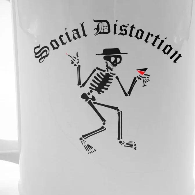 Social Distortion Skeleton Front & Back Beer Stein