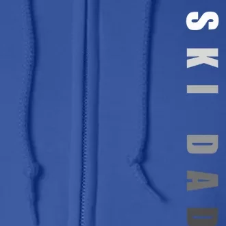 Ski Dad Ski Gift Full Zip Hoodie