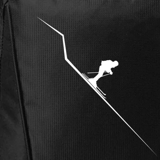 Ski Downhill Skiing Winter Sports Freeski Racing Skier Gift Funny Gift City Backpack