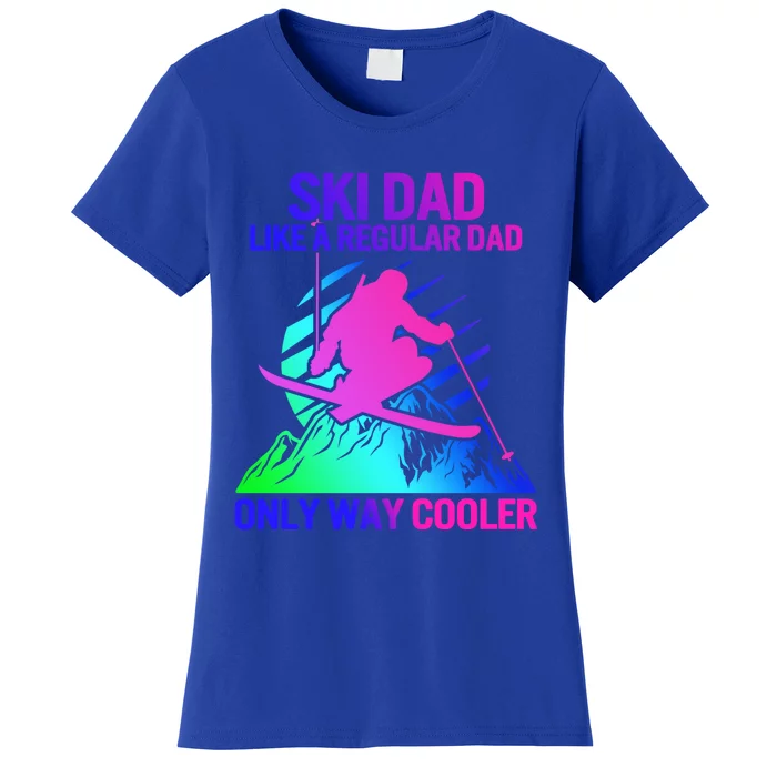 Ski Dad Sweater Fathers Day Daddy Papa Grandpa Cooler Gift Women's T-Shirt