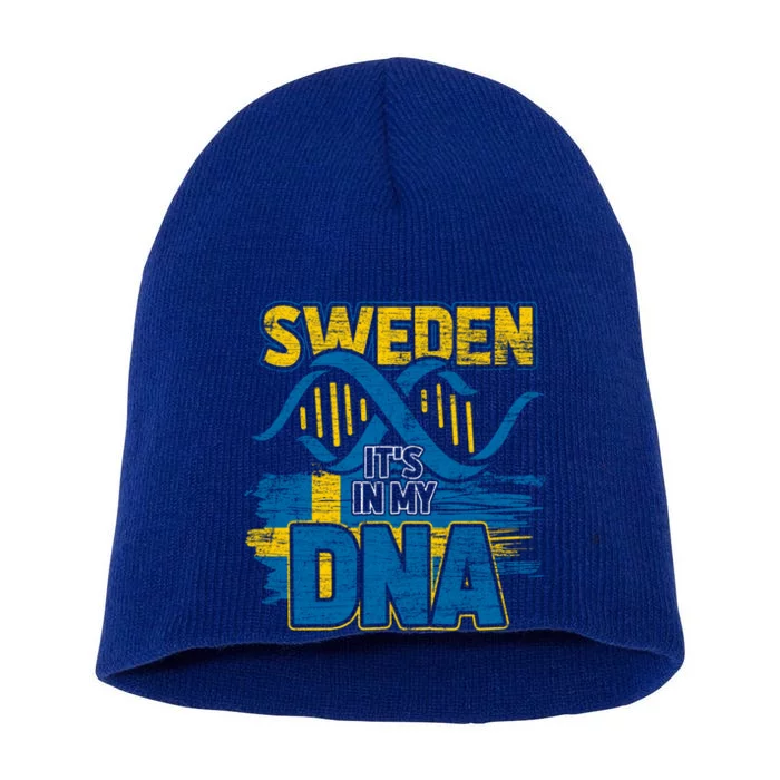 Sverige Dna Swedish Flag Sweden Great Gift Short Acrylic Beanie