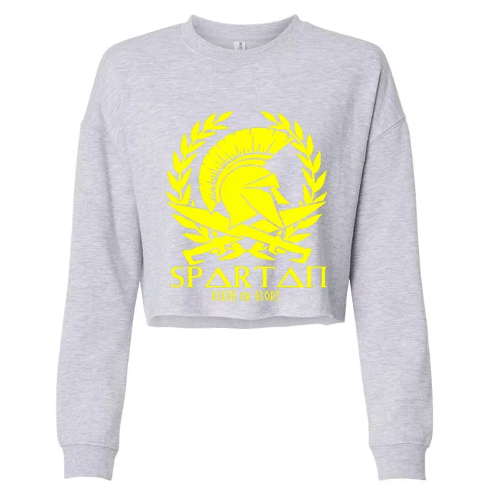 Spartan Death Cropped Pullover Crew