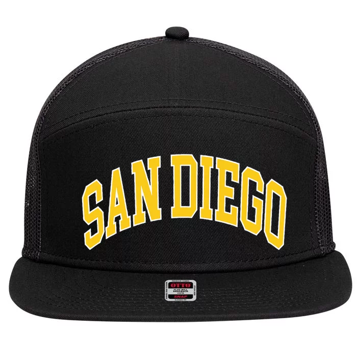 San Diego 7 Panel Mesh Trucker Snapback Hat