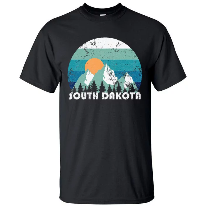 South Dakota State Retro Vintage Tall T-Shirt