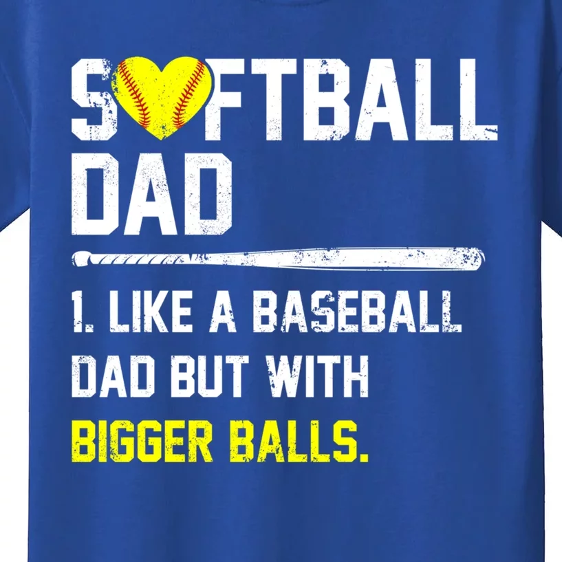 Softball Dad Softball Player Softball Baseball Player Game Cool Gift Kids T-Shirt