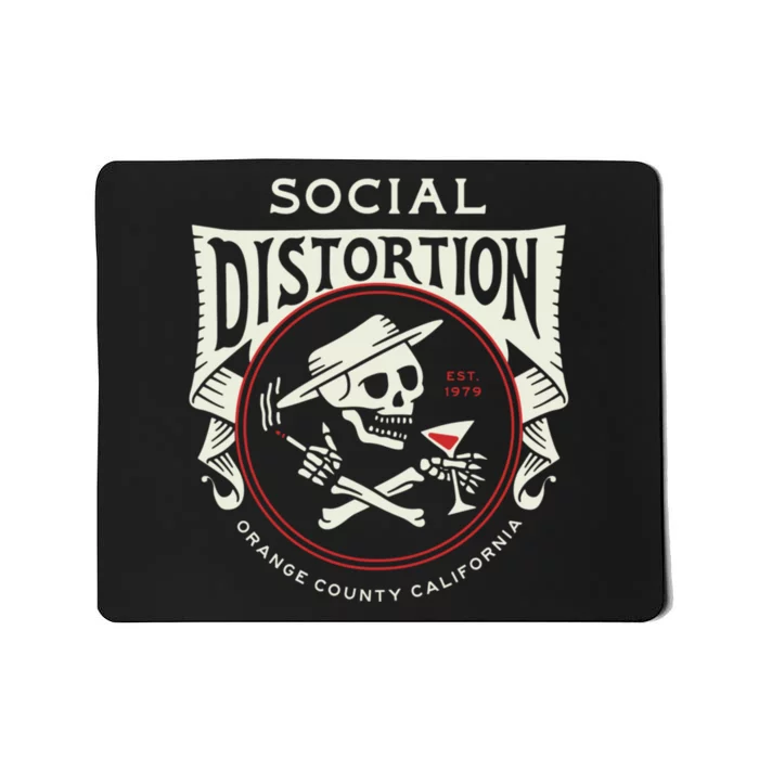 Social Distortion Skelly Circle Mousepad