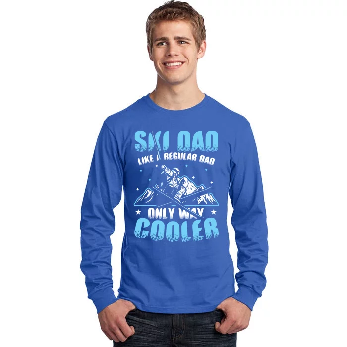 Skiis Downhill Skiier Costume Ski Dad Gift Tall Long Sleeve T-Shirt