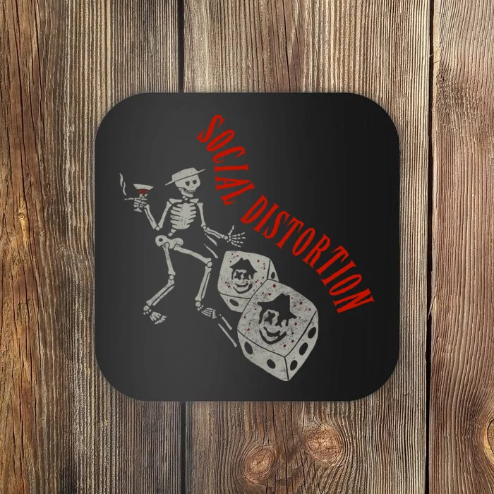 Social Distortion Skelly Dice Coaster