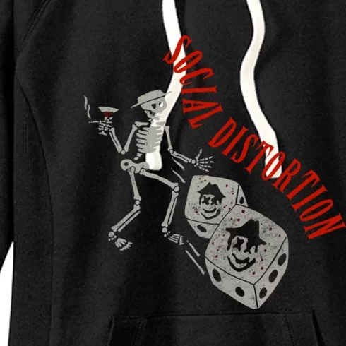 Social Distortion Skelly Dice Women's Fleece Hoodie