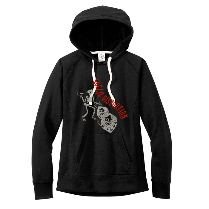 Social Distortion Skelly Dice Women's Fleece Hoodie