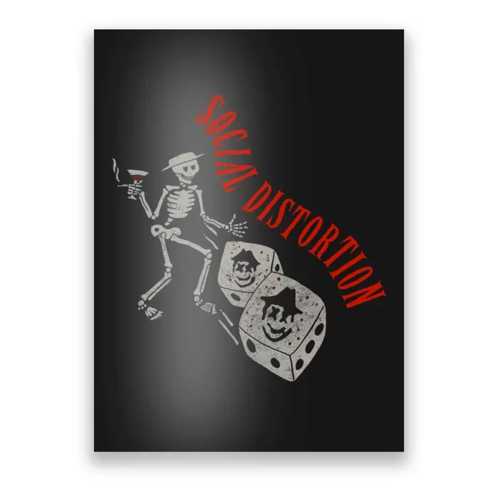 Social Distortion Skelly Dice Poster