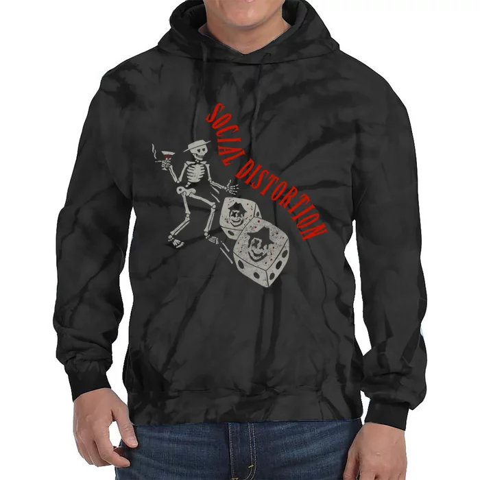 Social Distortion Skelly Dice Tie Dye Hoodie