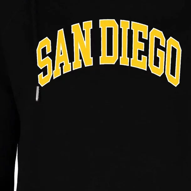 San Diego Womens Funnel Neck Pullover Hood