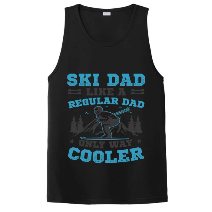 Skiis Downhill Skiier Costume Ski Dad Gift Performance Tank