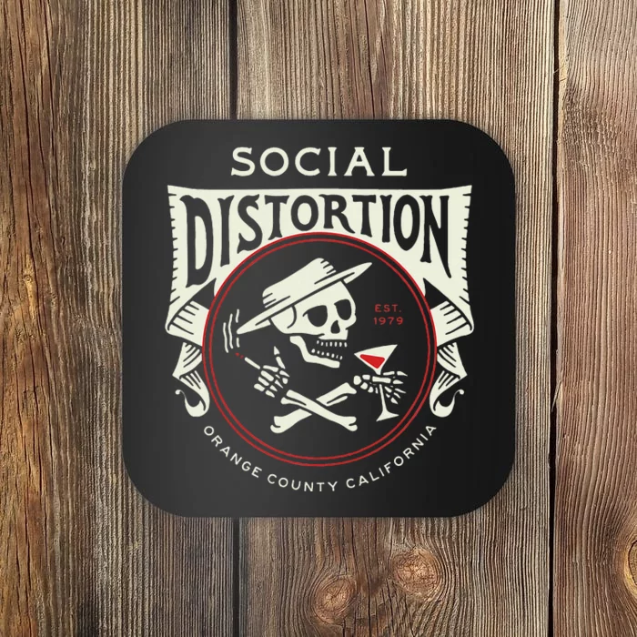 Social Distortion Skelly Circle Coaster