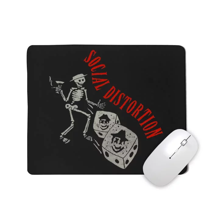 Social Distortion Skelly Dice Mousepad