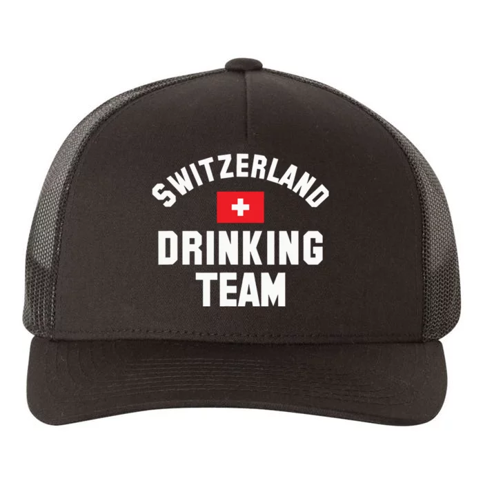 Switzerland Drinking Team For Switzerland Sports Fans Yupoong Adult 5-Panel Trucker Hat