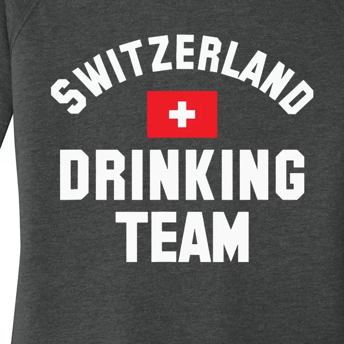 Switzerland Drinking Team For Switzerland Sports Fans Women's Perfect Tri Tunic Long Sleeve Shirt