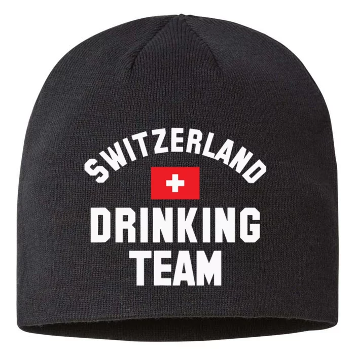 Switzerland Drinking Team For Switzerland Sports Fans 8 1/2in Sustainable Knit Beanie