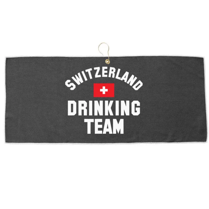 Switzerland Drinking Team For Switzerland Sports Fans Large Microfiber Waffle Golf Towel