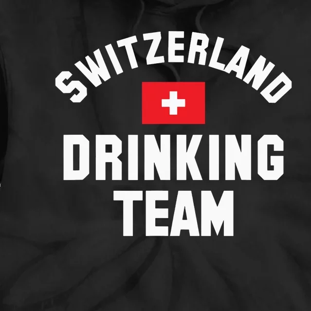 Switzerland Drinking Team For Switzerland Sports Fans Tie Dye Hoodie