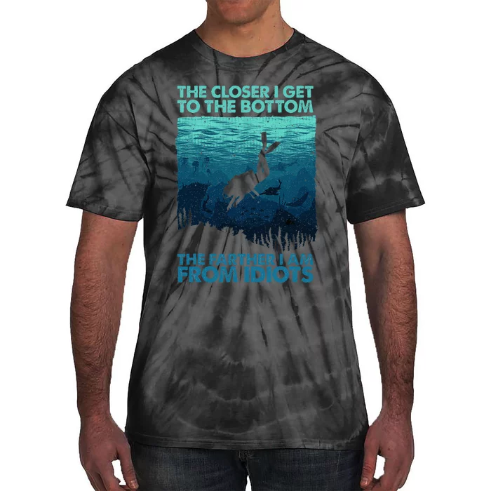 Scuba Diving Themed Art Scuba Diving Tie-Dye T-Shirt