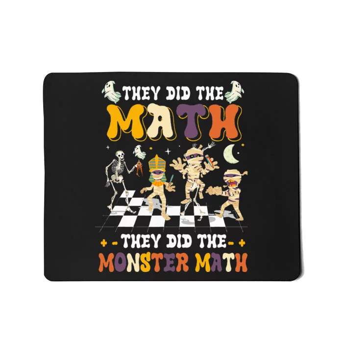 Skeleton Dancing They Did The Math They Did The Monster Math Mousepad