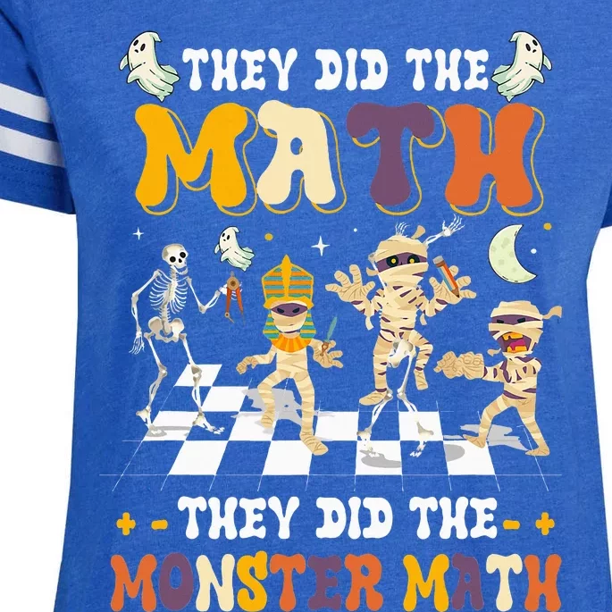 Skeleton Dancing They Did The Math They Did The Monster Math Enza Ladies Jersey Football T-Shirt