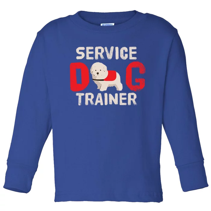 Service Dog Trainer Funny Gift Toddler Long Sleeve Shirt