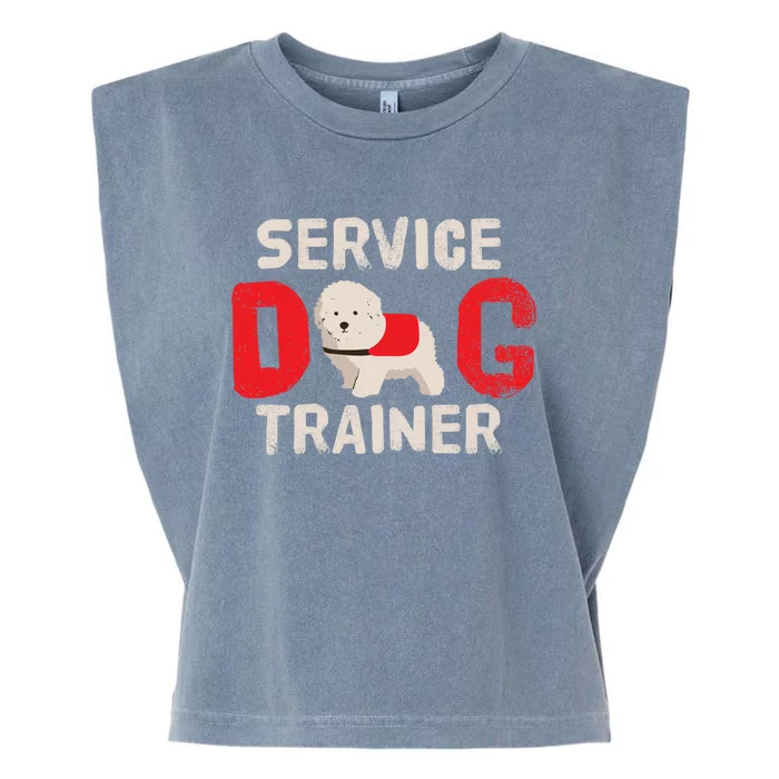 Service Dog Trainer Funny Gift Garment-Dyed Women's Muscle Tee