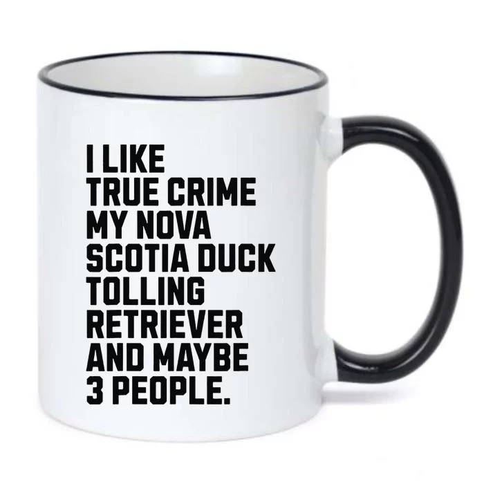 Scotia Duck Tolling Retriever Dog Owner Funny Truecrime Black Color Changing Mug