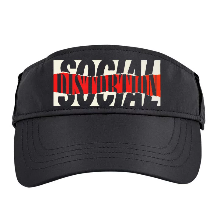 Social Distortion Torn Logo Adult Drive Performance Visor