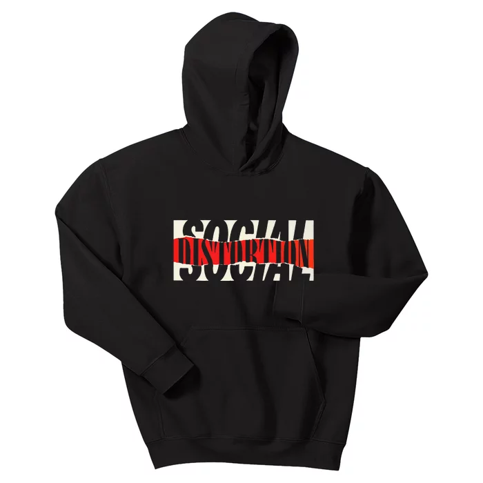 Social Distortion Torn Logo Kids Hoodie