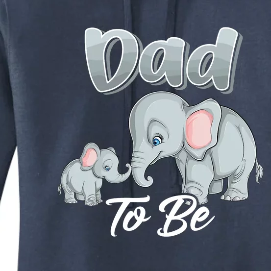 Soon Dad To Be Elephants For Baby Shower Gender Reveal Women's Pullover Hoodie