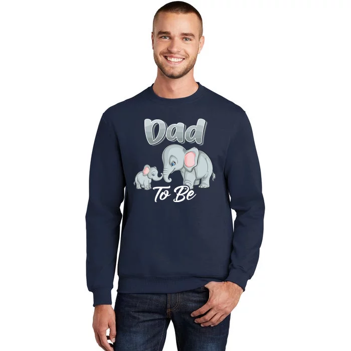 Soon Dad To Be Elephants For Baby Shower Gender Reveal Tall Sweatshirt