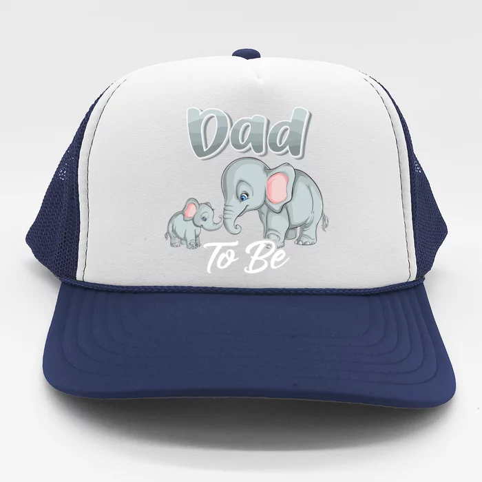 Soon Dad To Be Elephants For Baby Shower Gender Reveal Trucker Hat