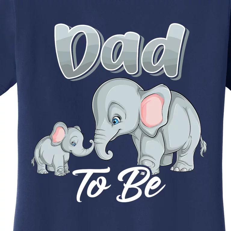 Soon Dad To Be Elephants For Baby Shower Gender Reveal Women's T-Shirt