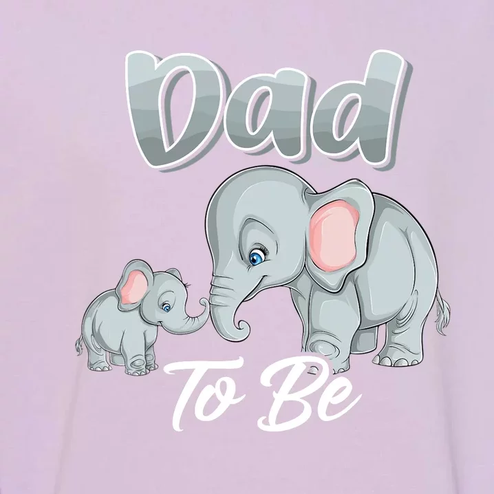 Soon Dad To Be Elephants For Baby Shower Gender Reveal Garment-Dyed Sweatshirt